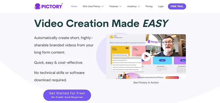 ادیت ویدیو با هوش مصنوعی پیکتوری یا Pictory