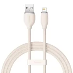 مشخصات و خرید کابل USB به لایتنینگ برند باسئوس ویژه آیفون سفید