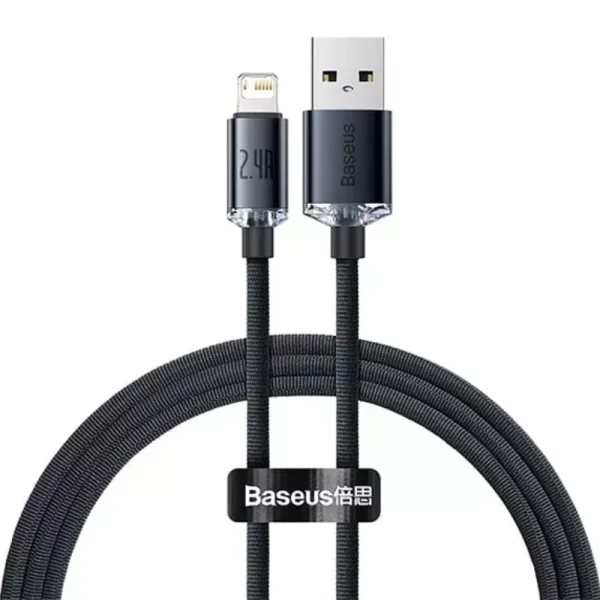 خرید و مشخصات کابل 2 متری لایتنیگ به USB مشکی