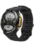 ساعت هوشمند Amazfir T-Rex 2 اسپورت صفحه گرد مشکی طلایی