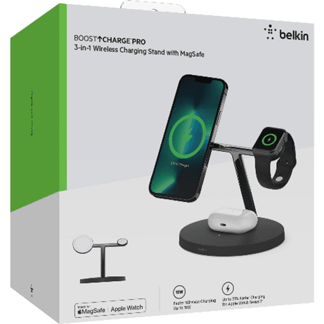 پایه شارژر وایرلس Belkin با جعبه