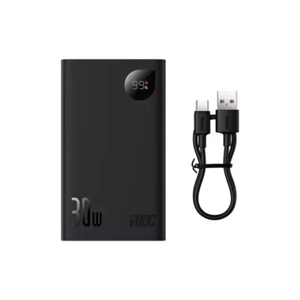 پاوربانک ۲۰۰۰۰ میلی آمپر 3۰ واتی بیسوس مدل Adaman2 PPAD0801 Super VOOC