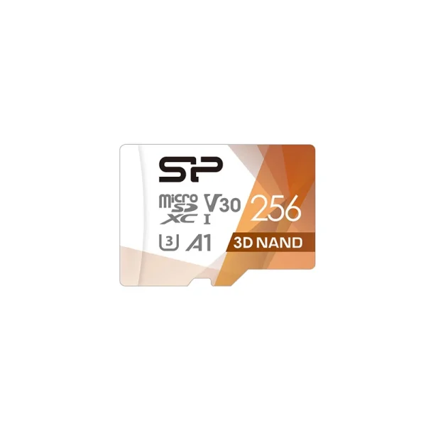 کارت حافظه MicroSDXC سیلیکون پاور مدل Superior کلاس 10 استاندارد UHS-I V30 A1 سرعت 10 مگابایت بر ثانیه  ظرفیت 256 گیگابایت