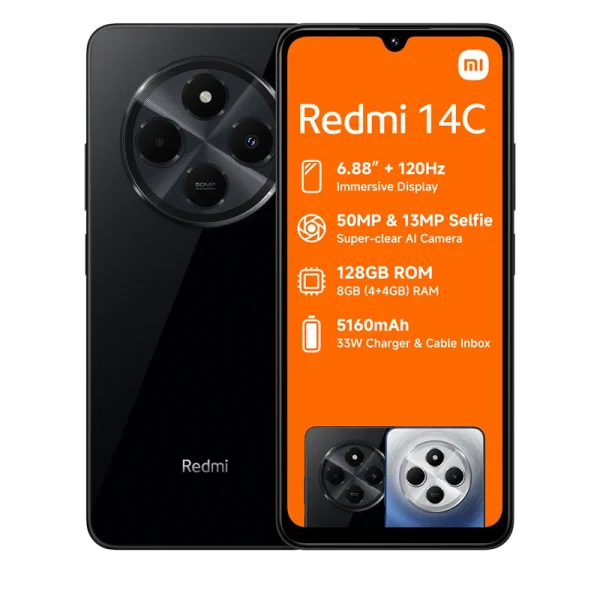 گوشی موبایل شیائومی Redmi 14C 4G ظرفیت 256 گیگابایت رم 8 گیگابایت