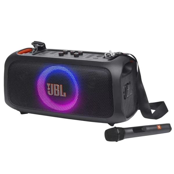 اسپیکر بلوتوثی قابل حمل جی بی ال مدل JBL Partybox on the go +Mic به همراه میکروفون