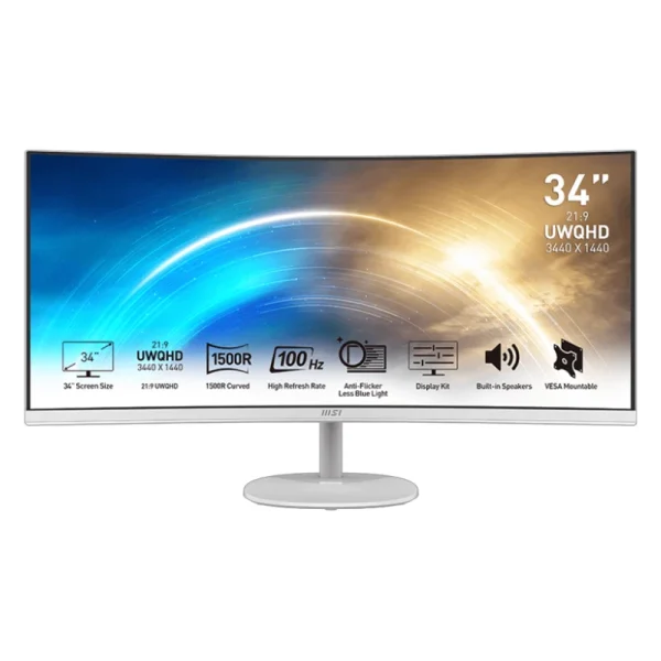 مانیتور ام اس ای خمیده مدل PRO MP341CQW سایز 34 اینچ