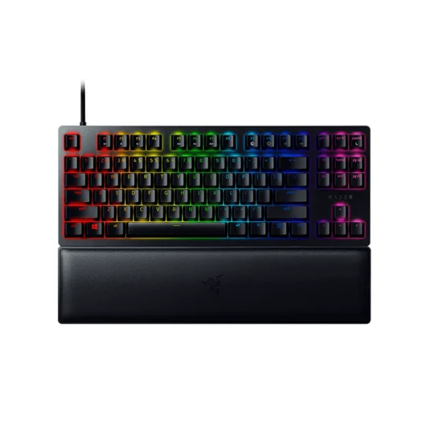 کيبورد گیمینگ ريزر سوئیچ بنفش مدل (Purple Switch) RAZER HUNTSMAN V2 TENKEYLESS