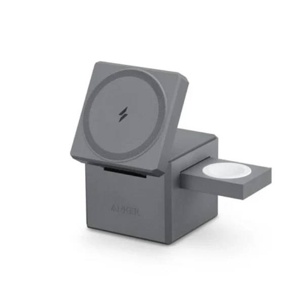 شارژر وایرلس مگ سیف 3 در 1 انکر Anker 3-in-1 Cube with MagSafe Y1811