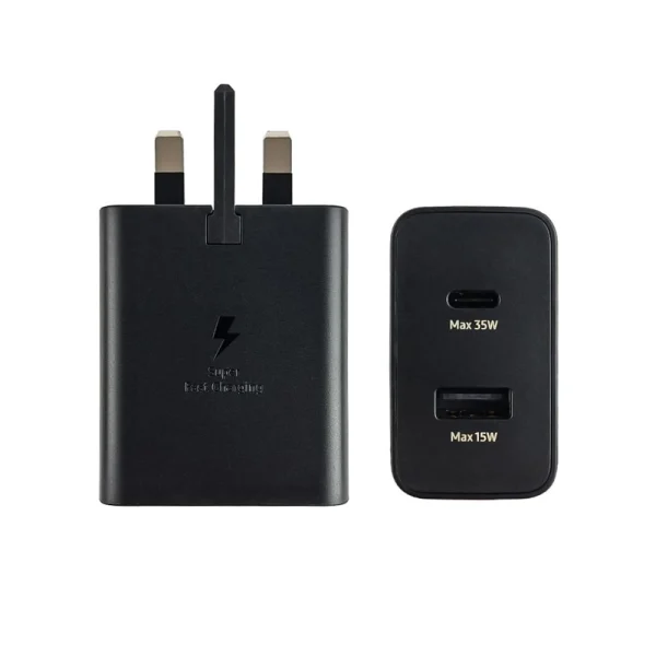 شارژر دیواری سامسونگ 3 پین مدل EP-TA220 توان 35 وات
