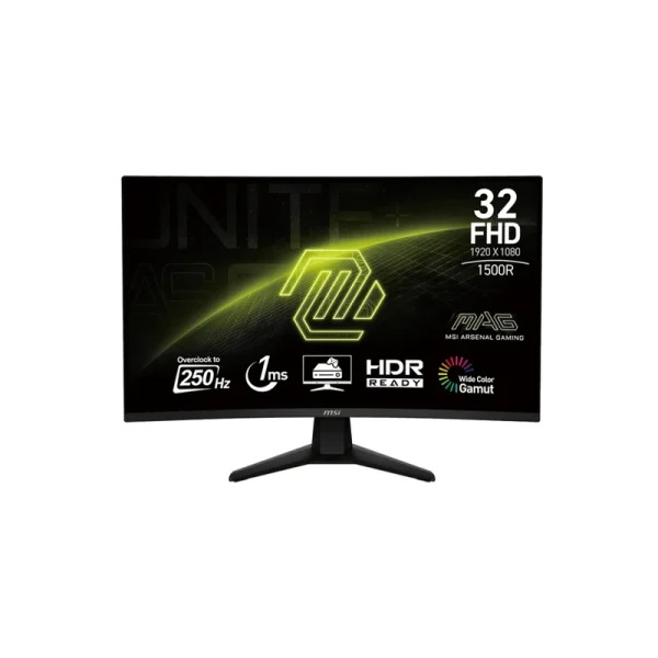 مانیتور خمیده گیمینگ 32 اینچ ام اس آی مدل MAG 32C6X