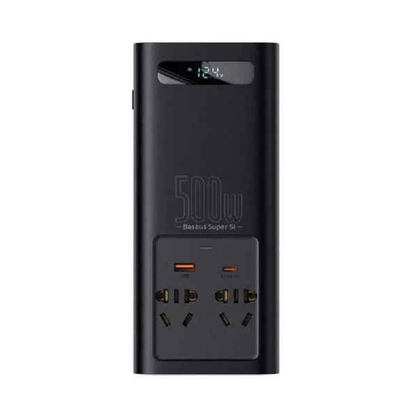 مبدل برق خودرو بیسوس مدل Super Si Power Inverter  500W CGNB000101