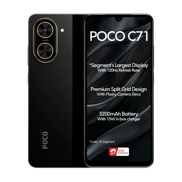 گوشی موبایل شیائومی پوکو مدل POCO C71 ظرفیت 128گیگابایت رم4گیگابایت
