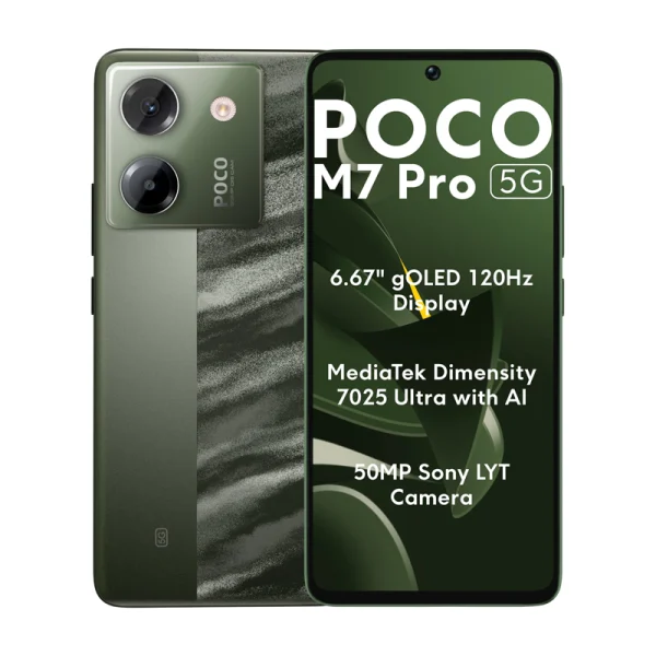 گوشی موبايل شیائومی POCO M7 Pro 5G ظرفیت 512 گیگابایت 12 گیگابایت گلوبال