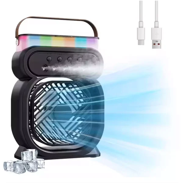 پنکه مه پاش رومیزی تایمردار مدل humidifier cooler fan