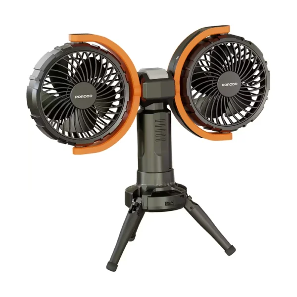 پنکه شارژی قابل حمل به همراه چراغ و پاوربانک پرودو مدل  OSCILLATING FAN LFST150