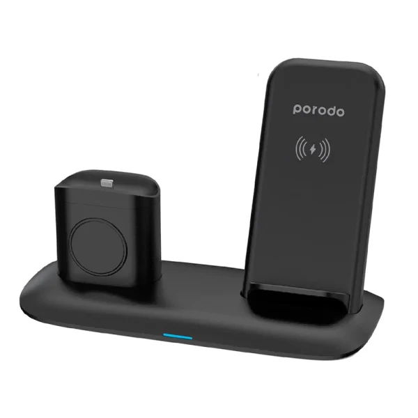 پایه شارژر بی سیم 4 در 1 مخصوص اپل 7.5 و 10وات پرودو مدل PD-W02-BK