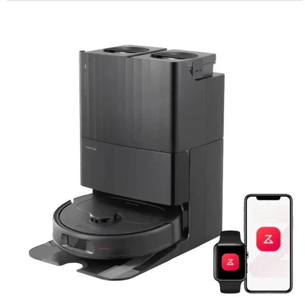 جارو رباتیک هوشمند Roborock Qrevo S با داک شستشو اتوماتیک و قدرت مکش 7000 پاسکال