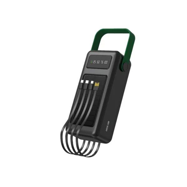 پاوربانک خورشیدی گرین لاین مدل SOLAR MAX ظرفیت 50000 میلی آمپر ساعت 20 وات